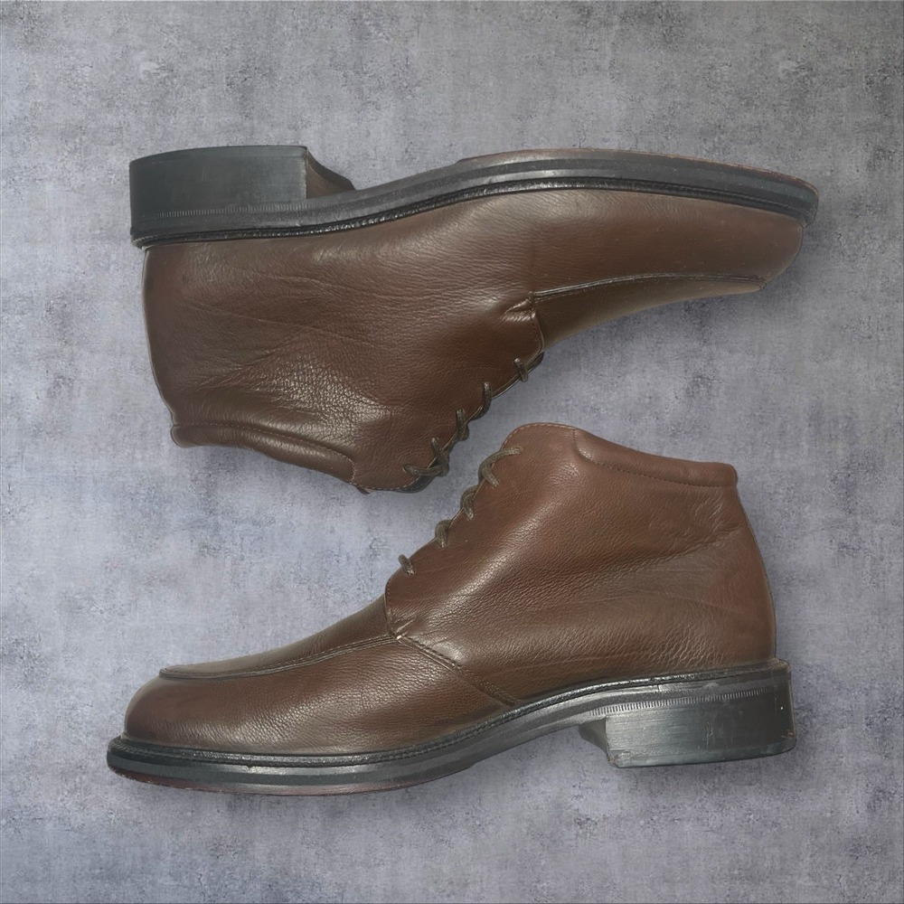 Cole Haan  Oxblood Brown‎ Leather Urban City Lace Up Chukka Boots Mens 9.5 - Picture 4 of 8